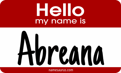Hello my name is Abreana png download