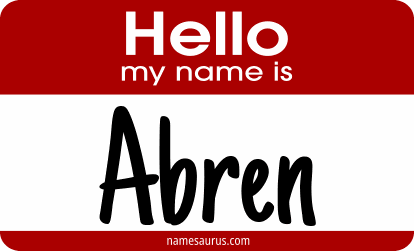 Hello my name is Abren png download
