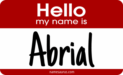Hello my name is Abrial png download