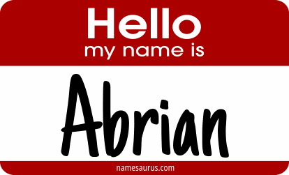 Hello my name is Abrian png download