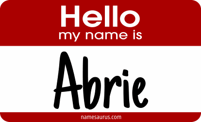 Hello my name is Abrie png download