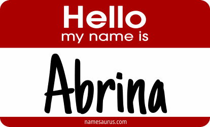Hello my name is Abrina png download