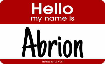Hello my name is Abrion png download