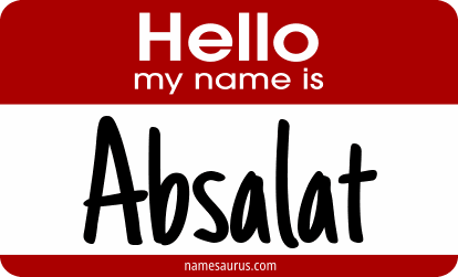 Hello my name is Absalat png download