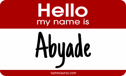 Hello my name is Abyade png download