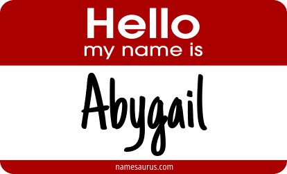 Hello my name is Abygail png download