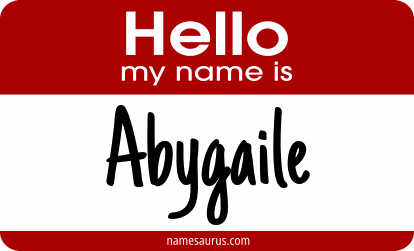 Hello my name is Abygaile png download
