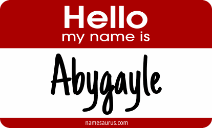 Hello my name is Abygayle png download