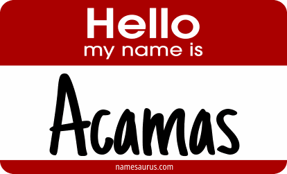 Hello my name is Acamas png download