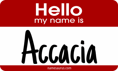 Hello my name is Accacia png download