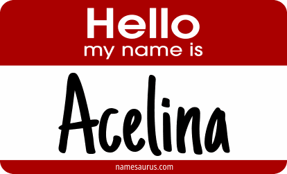 Hello my name is Acelina png download