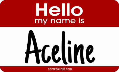 Hello my name is Aceline png download