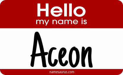 Hello my name is Aceon png download