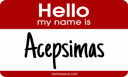 Hello my name is Acepsimas png download
