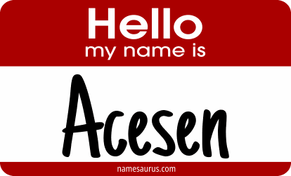 Hello my name is Acesen png download