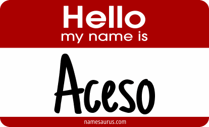 Hello my name is Aceso png download