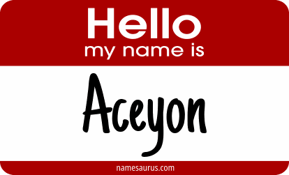 Hello my name is Aceyon png download