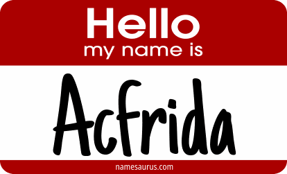 Hello my name is Acfrida png download
