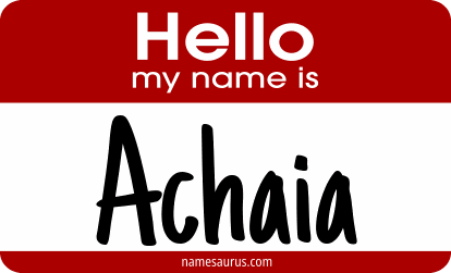 Hello my name is Achaia png download