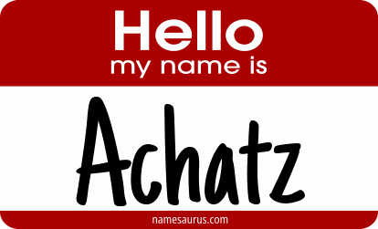 Hello my name is Achatz png download