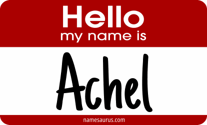 Hello my name is Achel png download
