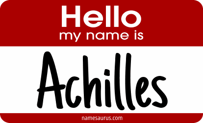 Hello my name is Achilles png download