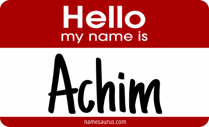 Hello my name is Achim png download
