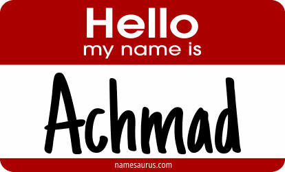 Hello my name is Achmad png download