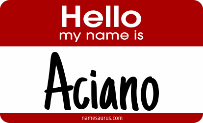 Hello my name is Aciano png download