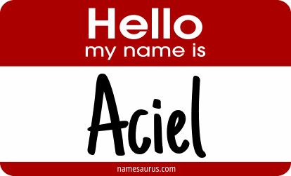 Hello my name is Aciel png download