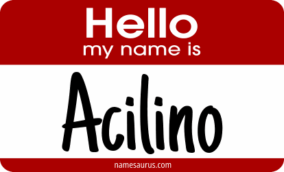 Hello my name is Acilino png download