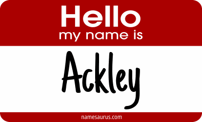 Hello my name is Ackley png download
