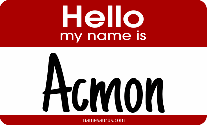 Hello my name is Acmon png download