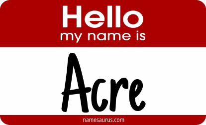 Hello my name is Acre png download
