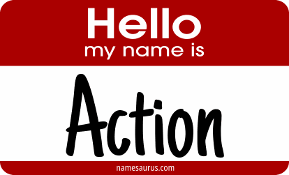 Hello my name is Action png download
