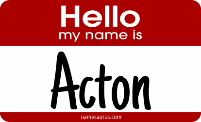 Hello my name is Acton png download