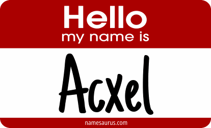 Hello my name is Acxel png download