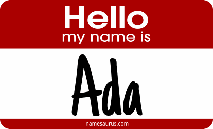 Hello my name is Ada png download