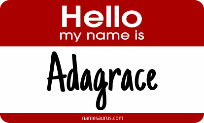 Hello my name is Adagrace png download