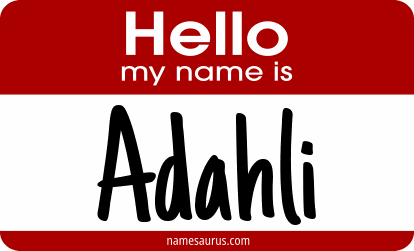 Hello my name is Adahli png download