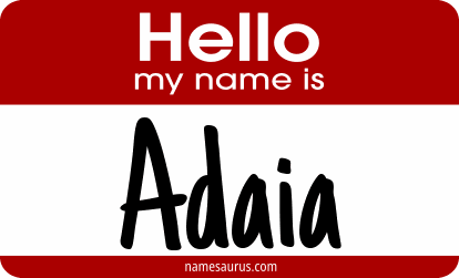 Hello my name is Adaia png download