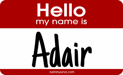 Hello my name is Adair png download