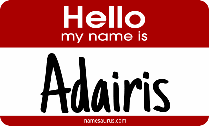Hello my name is Adairis png download