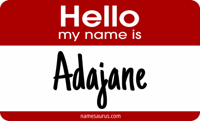 Hello my name is Adajane png download