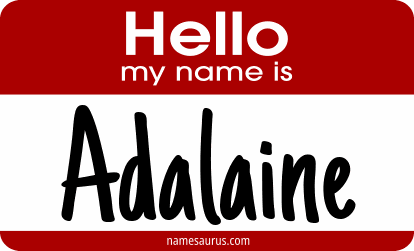 Hello my name is Adalaine png download