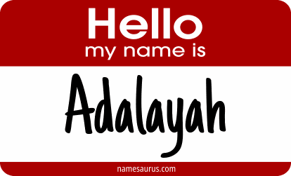 Hello my name is Adalayah png download