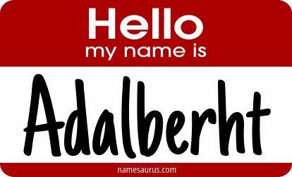 Hello my name is Adalberht png download