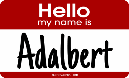 Hello my name is Adalbert png download