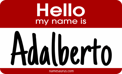 Hello my name is Adalberto png download
