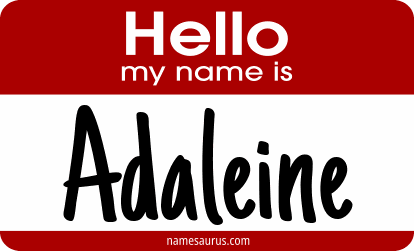 Hello my name is Adaleine png download